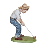 Pinehurst Golf Club Putter Boy Benedictine Ceramic Statue