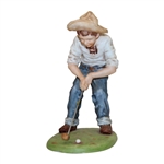Pinehurst Golf Club Putter Boy Benedictine Ceramic Statue