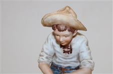 Pinehurst Golf Club Putter Boy Benedictine Ceramic Statue