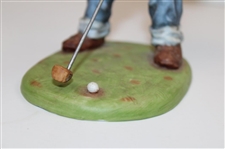 Pinehurst Golf Club Putter Boy Benedictine Ceramic Statue