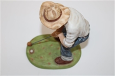 Pinehurst Golf Club Putter Boy Benedictine Ceramic Statue