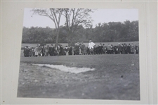 Three (3) 1920 Harry Vardon And Ted Ray Exhibition at Inverness Matted Original Photos