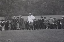 Three (3) 1920 Harry Vardon And Ted Ray Exhibition at Inverness Matted Original Photos