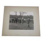 Three (3) 1920 Harry Vardon And Ted Ray Exhibition at Inverness Matted Original Photos