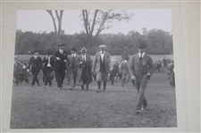 Three (3) 1920 Harry Vardon And Ted Ray Exhibition at Inverness Matted Original Photos