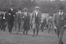 Three (3) 1920 Harry Vardon And Ted Ray Exhibition at Inverness Matted Original Photos