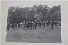 Three (3) 1920 Harry Vardon And Ted Ray Exhibition at Inverness Matted Original Photos