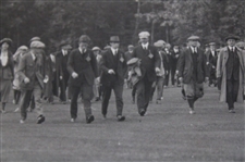 Three (3) 1920 Harry Vardon And Ted Ray Exhibition at Inverness Matted Original Photos