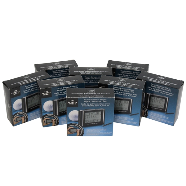 Eight (8) Unopened Sharper Image Digital Touch-Screen 4 Player Score Cards in Boxes