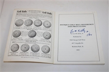 1993 'Antique Golf Ball Reference & Price Guide' Signed by Author Leo M. Kelly, Jr.