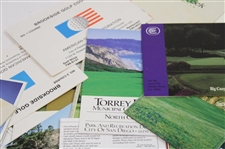 Fifty (50) Various Modern Golf Club/Course Official Scorecards - California 