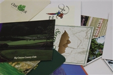 Fifty (50) Various Modern Golf Club/Course Official Scorecards - California 