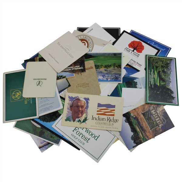 Fifty (50) Various Modern Golf Club/Course Official Scorecards - California