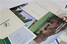 Fifty (50) Various Modern Golf Club/Course Official Scorecards - California
