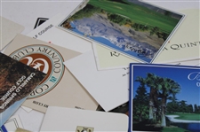 Fifty (50) Various Modern Golf Club/Course Official Scorecards - California