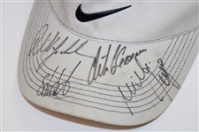 Mickelson, Goosen, Weir, Sergio & Appleby Signed Visor JSA ALOA