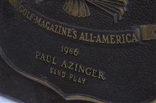 Paul Azinger's 1986 Golf Magazine's All-America Sand Play Plaque