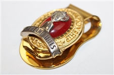 Paul Azinger's 2008 PGA Championship at Oakland Hills Badge/Money Clip in Case