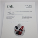 Paul Azinger's 1991 Ryder Cup at Kiawah Team USA Cashmere Golf Sweater