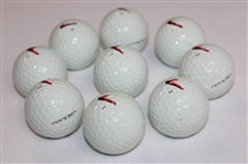 Paul Azinger's Nine (9) Personal Marked Nike One Black Logo Golf Balls