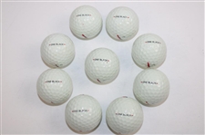 Paul Azinger's Nine (9) Personal Marked Nike One Black Logo Golf Balls