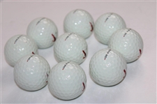Paul Azinger's Nine (9) Personal Marked Nike One Black Logo Golf Balls