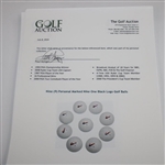 Paul Azinger's Nine (9) Personal Marked Nike One Black Logo Golf Balls