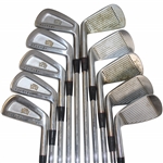 Paul Azinger's Personal Used MacGregor Tourney DW 1 Iron-PW Iron Set with Extra 2 Iron