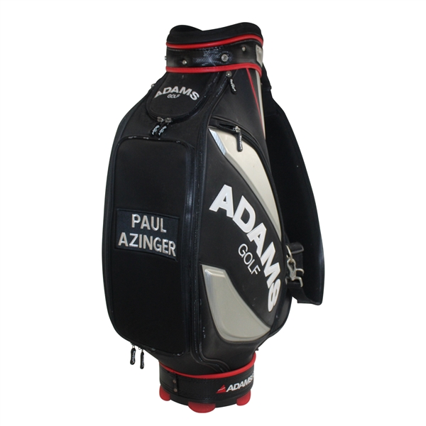Paul Azinger Match Used Adams Golf Black, Red, & Silver Full Size Golf Bag