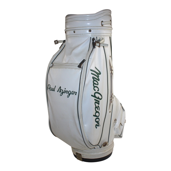Paul Azinger Match Used MacGregor Jack Nicklaus White & Green Full Size Golf Bag