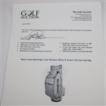 Paul Azinger Match Used MacGregor Jack Nicklaus White & Green Full Size Golf Bag