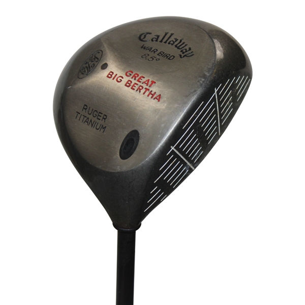 Paul Azingers Personal Used Callaway Great Big Bertha Warbird Ruger Titanium 8 1/2 Degree Driver 