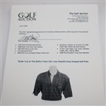 Paul Azinger's 2002 Ryder Cup at The Belfry Team USA Joey Rodolfo Gray Striped Golf Polo