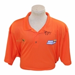 John Daly Signed Personal Chevrolet Dark Orange Polo 3XL Golf Shirt w/Sponsors JSA ALOA