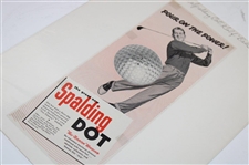 Five (5) Spalding 1947-1954 Magazine Golf Ball & Golf Club Ads