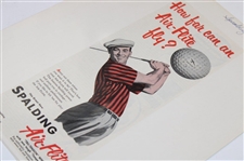 Five (5) Spalding 1947-1954 Magazine Golf Ball & Golf Club Ads