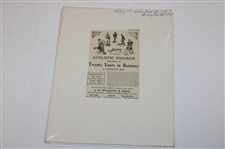 Five (5) Spalding Magazine Golf Ball & Golf Club Ads From 1896-1955