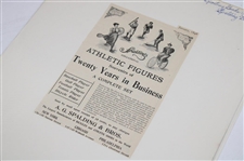 Five (5) Spalding Magazine Golf Ball & Golf Club Ads From 1896-1955