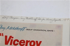 Middlecoff, Zaharias, Nelson & Sarazen Golf Ads From 1939-1957
