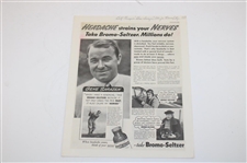 Middlecoff, Zaharias, Nelson & Sarazen Golf Ads From 1939-1957
