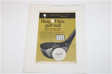 Walter Hagen Haig Ultra, Lawson Little Clubs, Acushnet, Dunlop & Grand Slam Golf Club Ads 1926-1963