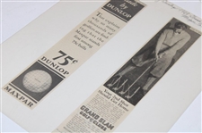 Walter Hagen Haig Ultra, Lawson Little Clubs, Acushnet, Dunlop & Grand Slam Golf Club Ads 1926-1963