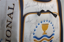 Greg Norman's Personal 2009 Presidents Cup Bag Signed by International Team JSA ALOA
