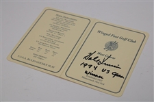 Hale Irwin Signed Winged Foot Scorecard JSA ALOA