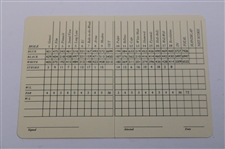 Hale Irwin Signed Winged Foot Scorecard JSA ALOA