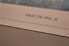Bobby Jones Signed Ltd Ed Augusta National Member T. Stephens Print to Spalding FULL JSA #YY97647