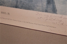Bobby Jones Signed Ltd Ed Augusta National Member T. Stephens Print to Spalding FULL JSA #YY97647