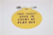 1965 Masters Tournament SERIES Badge #1995 - Jack Nicklaus Winner