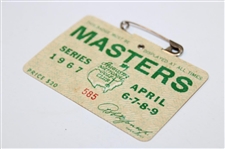 1967 Masters Tournament SERIES Badge #585 - Gay Brewer Winner