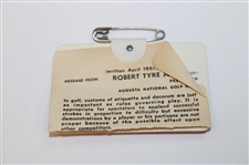 1976 Masters Tournament SERIES Badge #16270 - Ray Floyd Winner